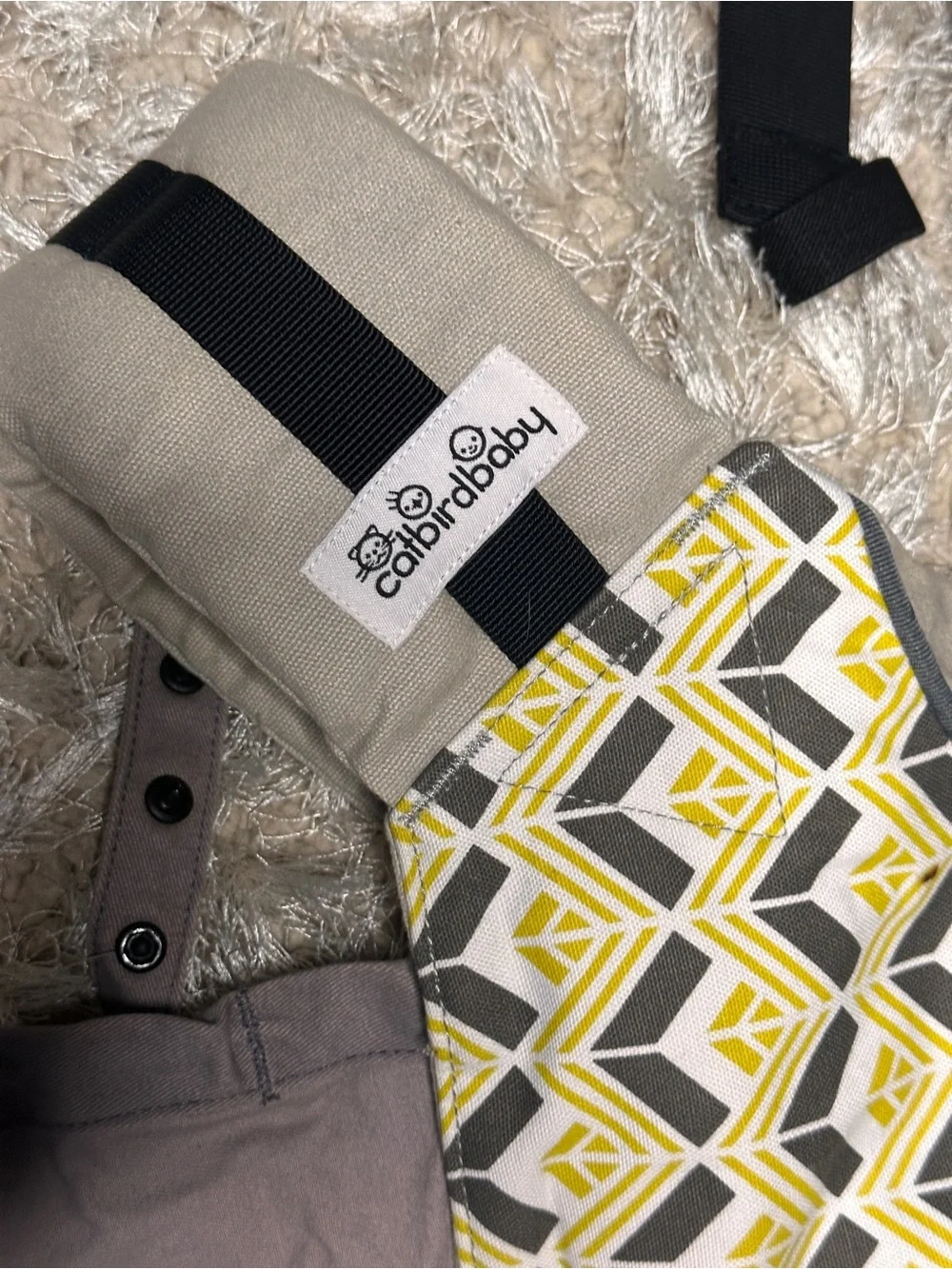 Newborn-To-Toddler Carrier - Yellow & Gray